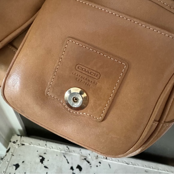 Good Condition Tan Coach Crossbody - Picture 3 of 11